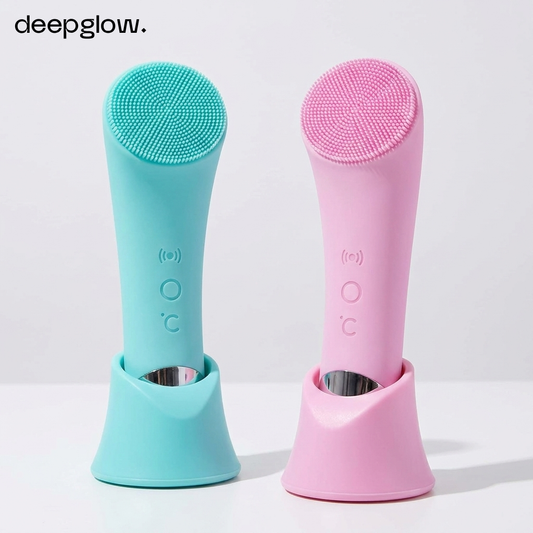 DeepGlow™ Sonic Facial Cleansing + Heating Brush with ThermaSonic Technology™