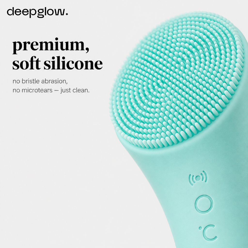 DeepGlow™ Sonic Facial Cleansing + Heating Brush with ThermaSonic Technology™