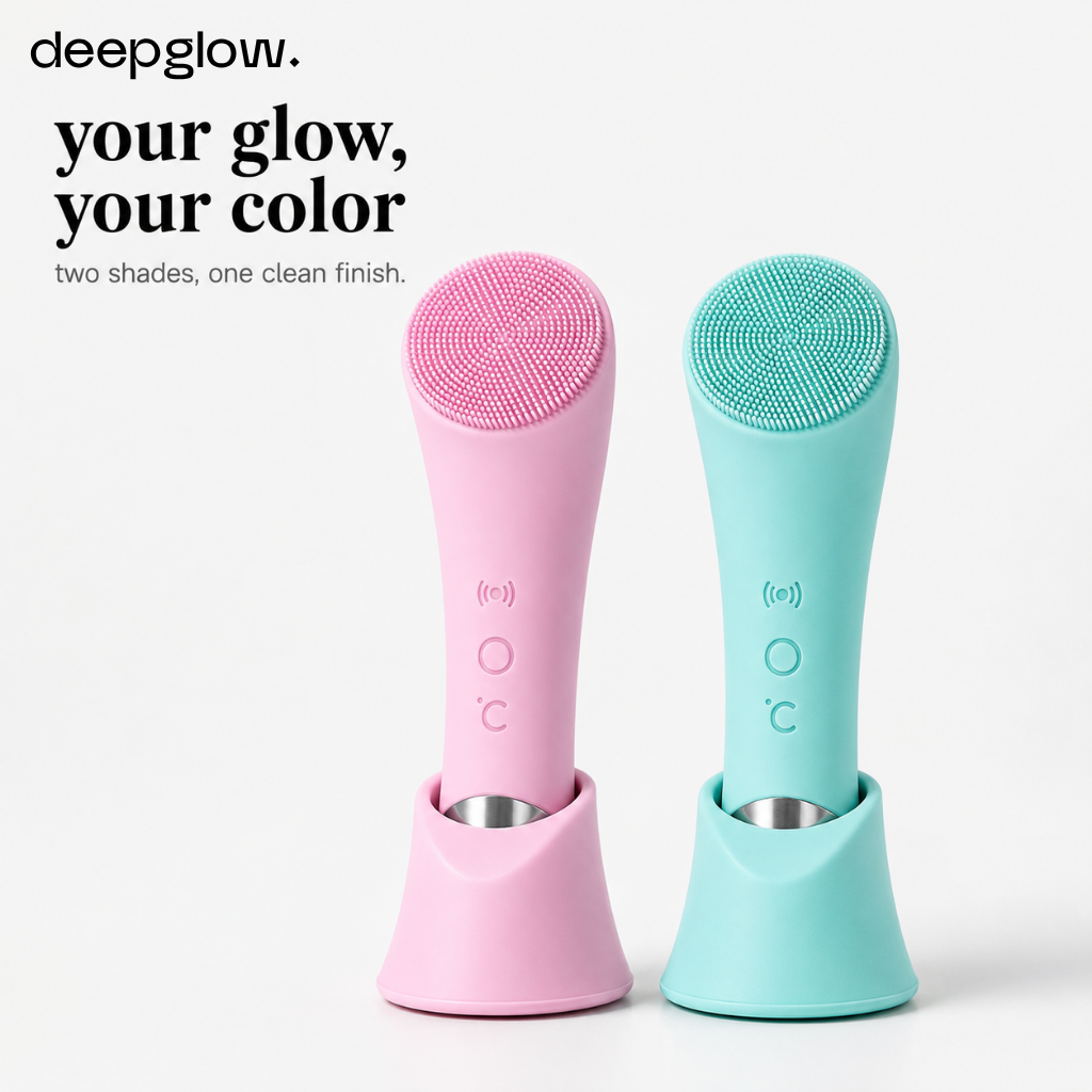 DeepGlow™ Sonic Facial Cleansing + Heating Brush with ThermaSonic Technology™